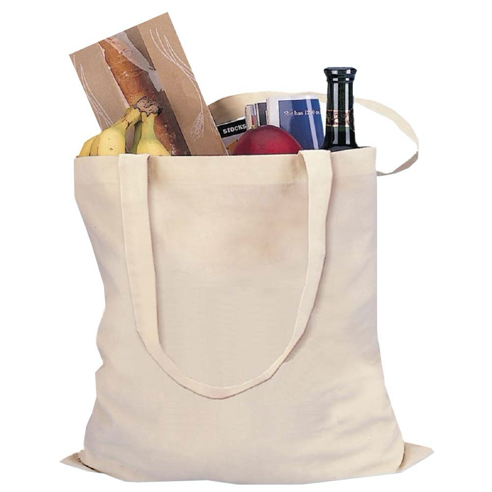 Image of a full reusable grocery bag