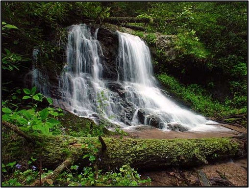 A waterfall in Gorges State Park