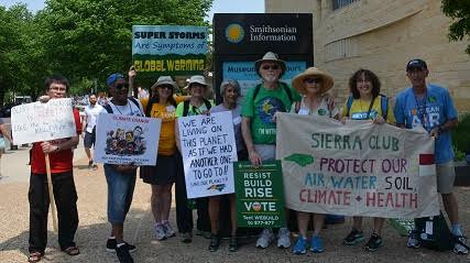 North Carolina Sierrans stand together to demand action on climate change