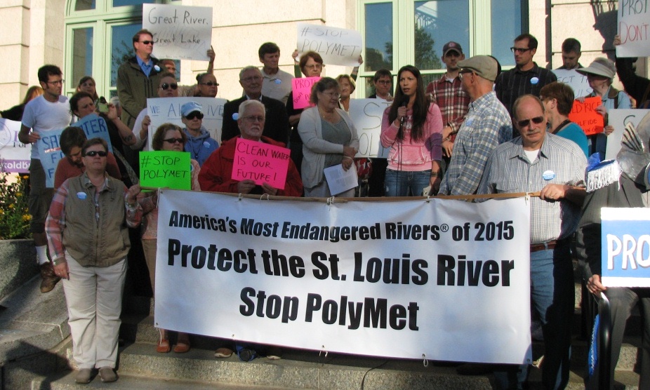 Citizens Urge Protection of St. Louis River. Photo Credit: Lori Andresen