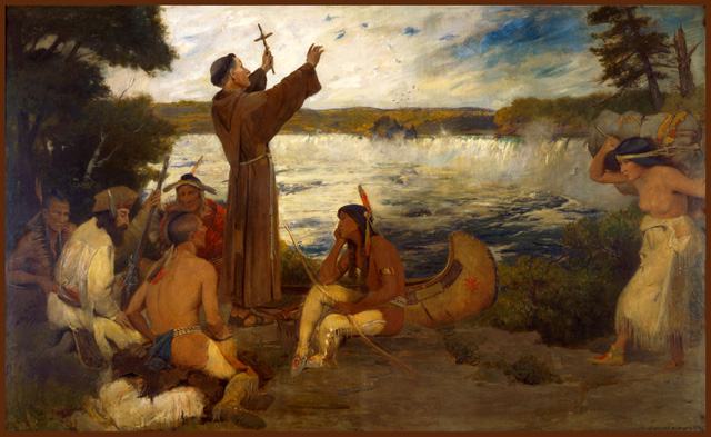Father Hennepin at Falls of St. Anthony