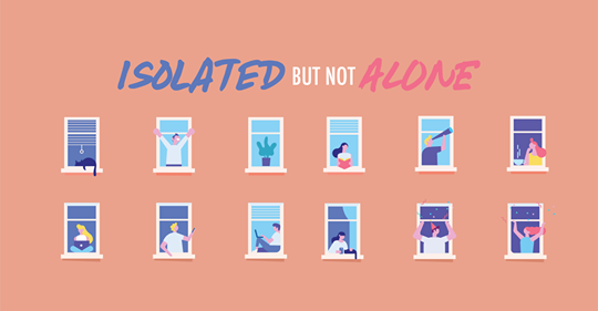 Isolated but not Alone graphic