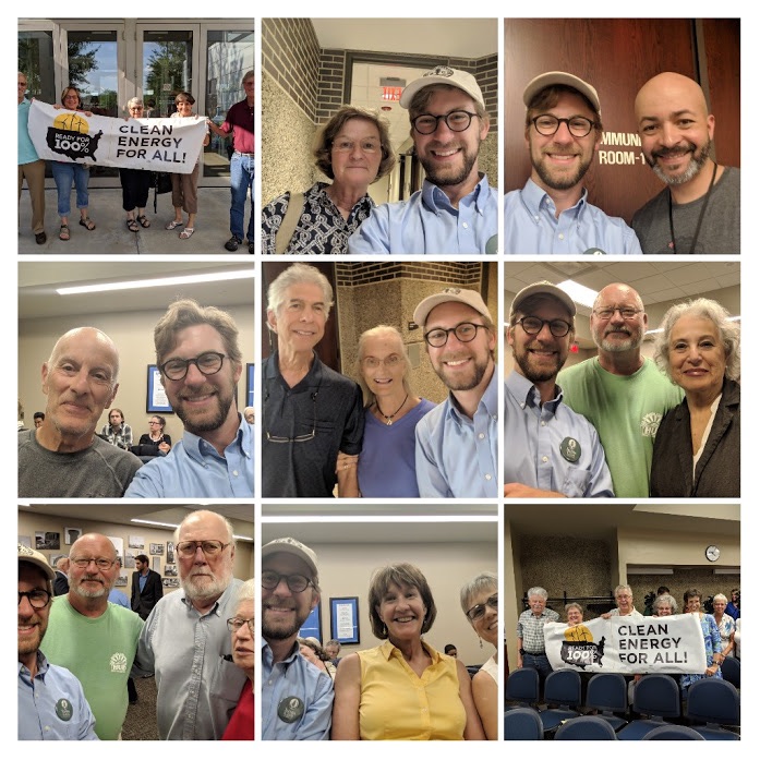 Montage of Rochester Clean Energy people and actions