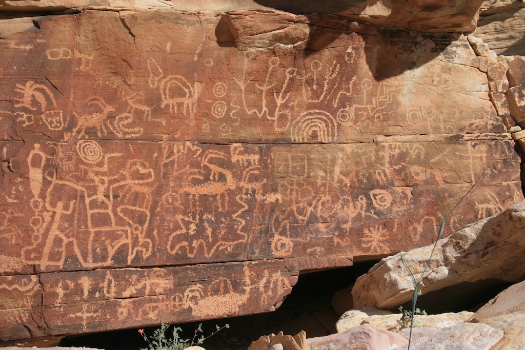 Gold Butte Nat'l Monument Petroglyph's on Sandstone