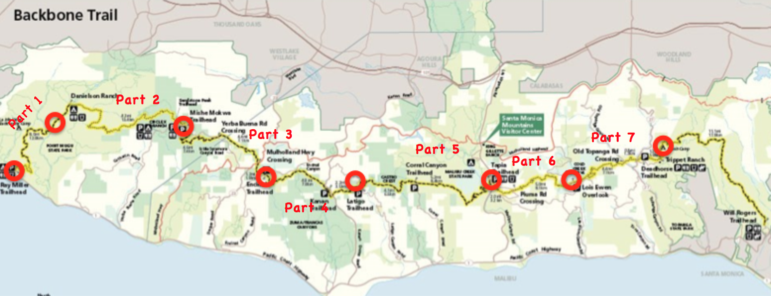 Map of the Backbone Trail - Part 7