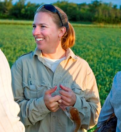 Anne Lacy, the North American manager of the International Crane Foundation in Baraboo Wisconsin