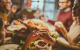 family around a table