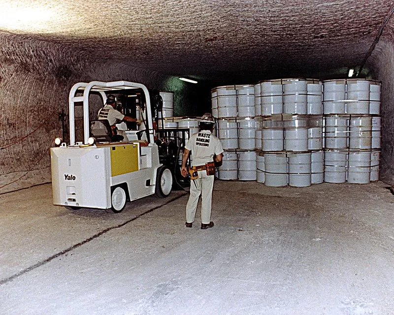Nuclear waste being stored underground
