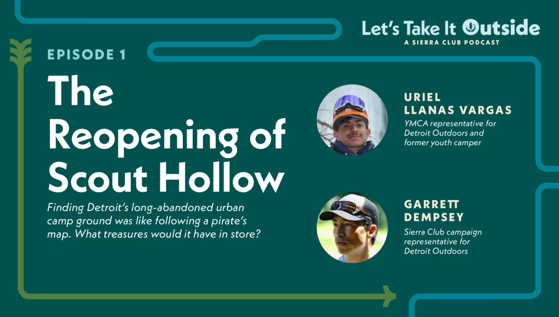Let's Take It Outside podcast episode one, The Reopening of Scout Hollow. 