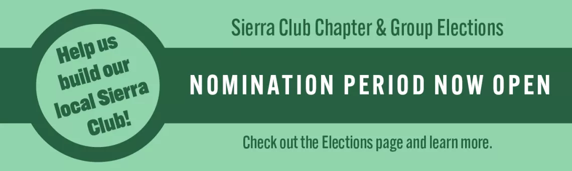 Sierra Club Chapter & Group Elections: Nomination Period Now Open!