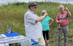 Fly fishing instruction at Wildlife Prairie Park