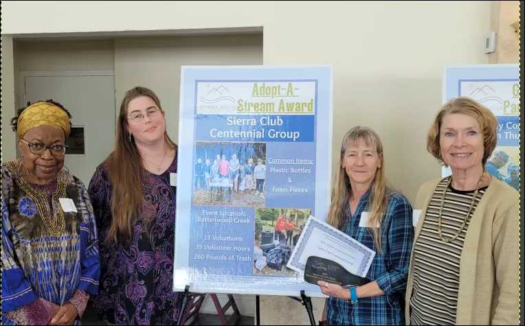 Sierra Club receives an Adopt a Stream Award at Life University 