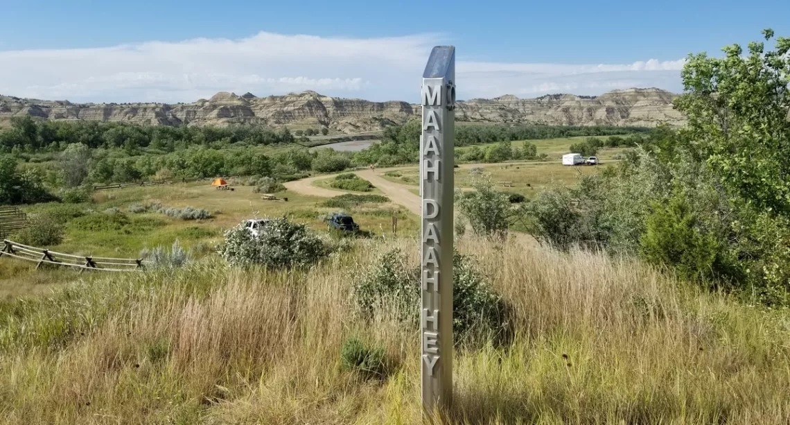 At the north end of the Maah Daah Hey trail