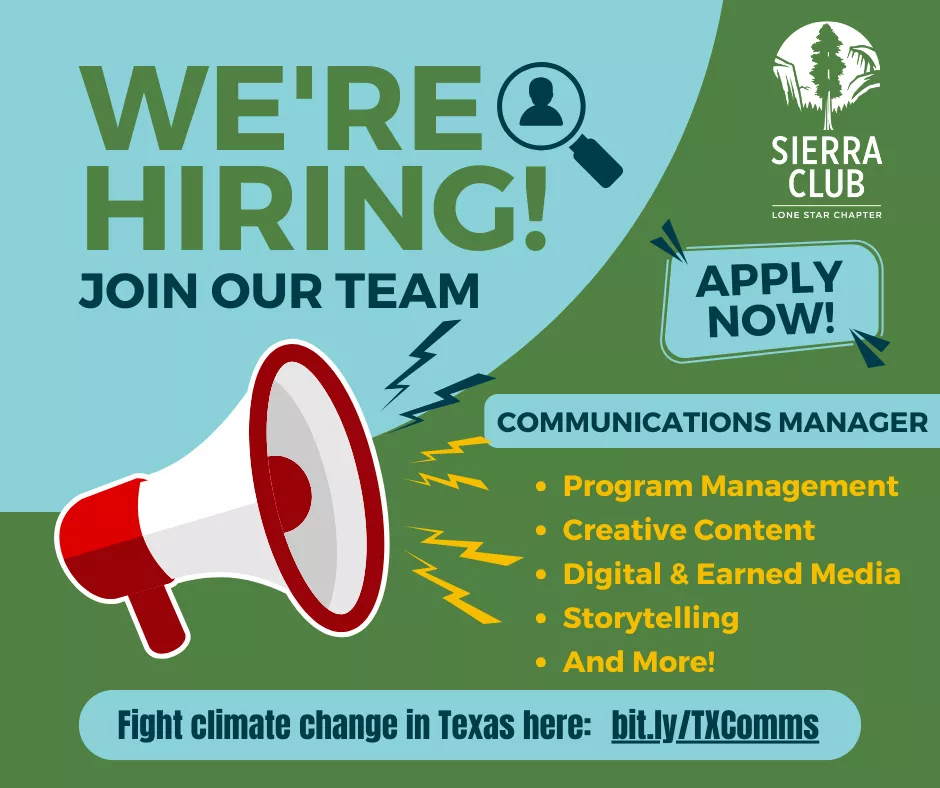 We're hiring a chapter communications manager