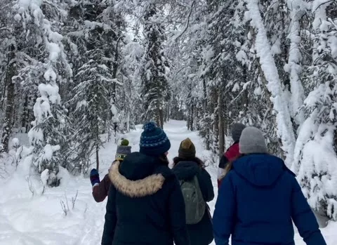  snowy hike