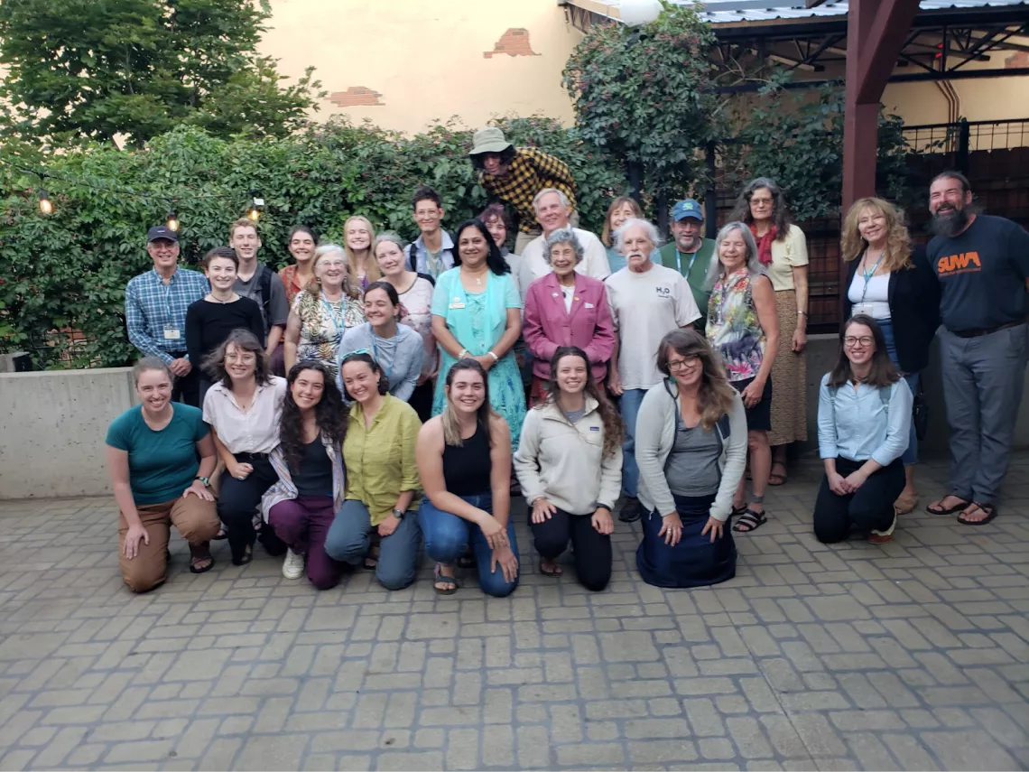 Sierra Club leaders with students from the College of the Atlantic