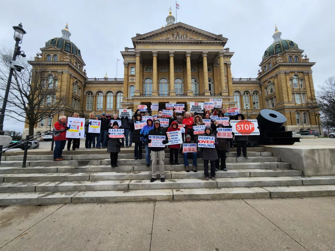 Rally at the capitol asking for pipeline legislation