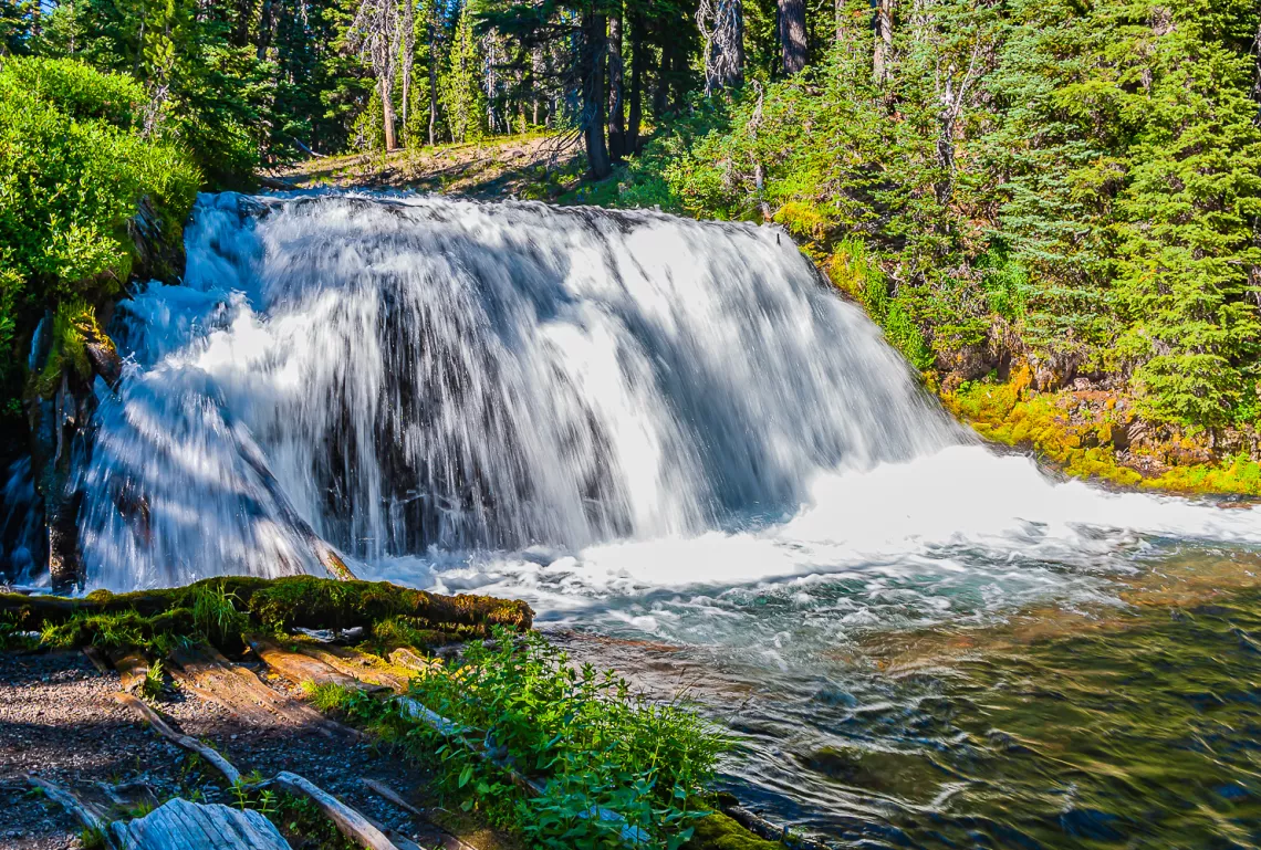 Waterfall in Three Sisters Wilderness, Oregon