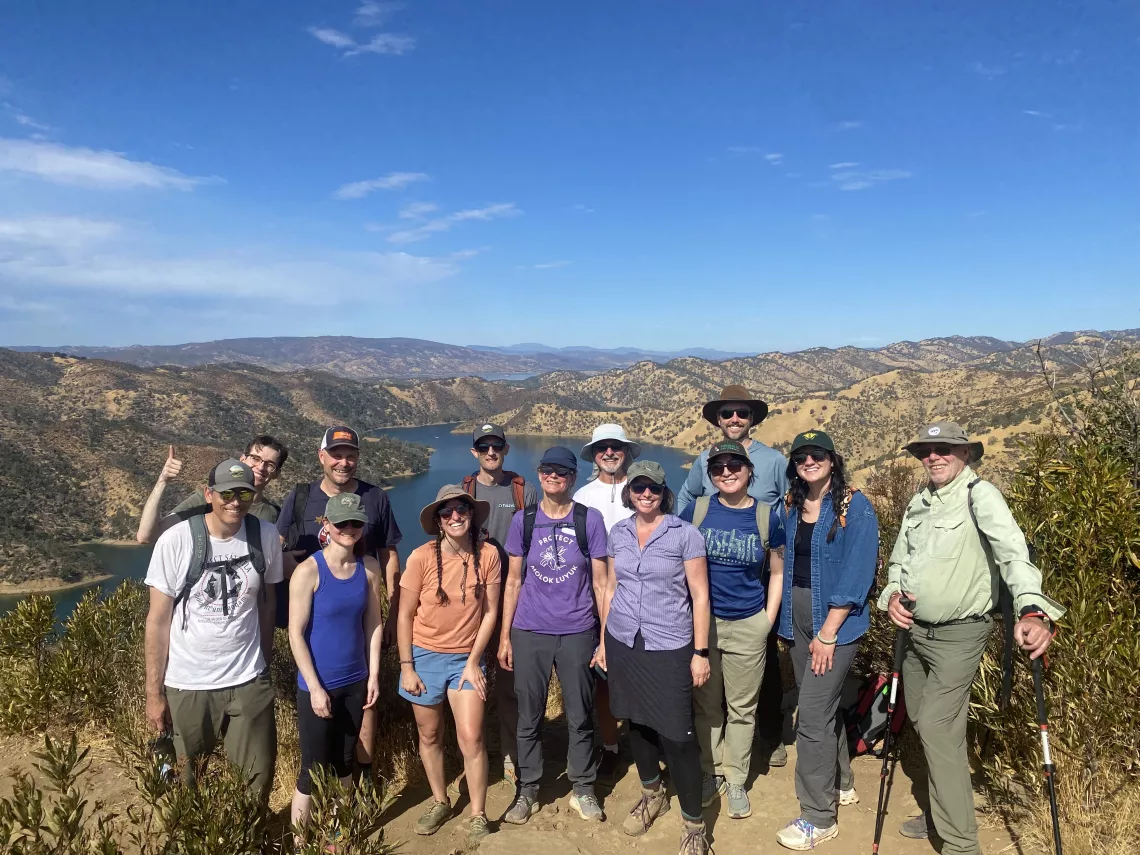 Sierra Club staff and volunteers on hike