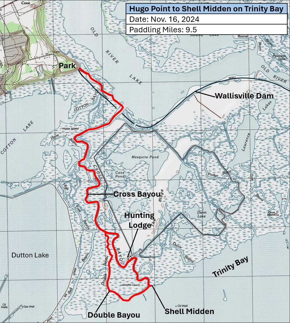 Paddling route