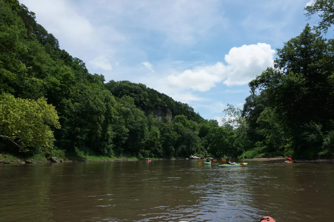 Paddling the Maquoketa River