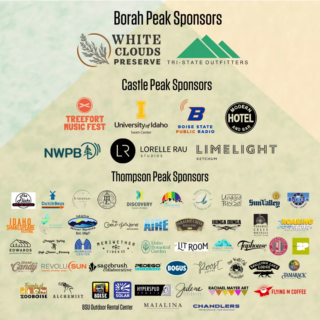 collage of logos for sponsors of wild and scenic film festival