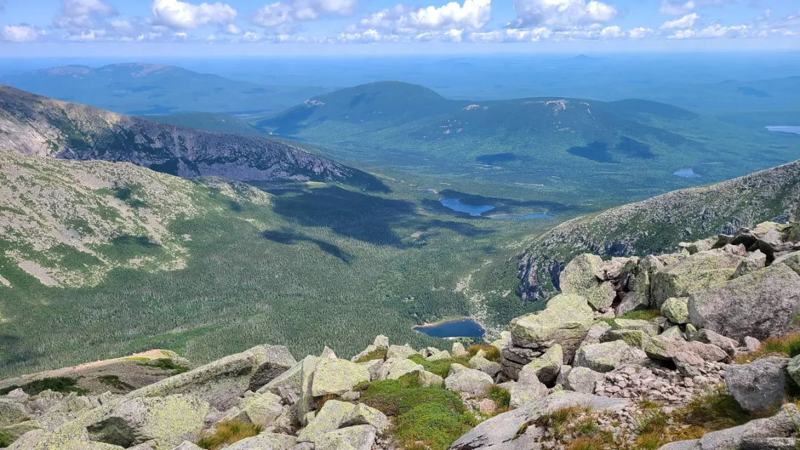 Looking NE from the saddle between Hamlin and Baxter peaks