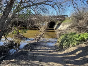 Palo Alto Baylands underpass during King Tide.