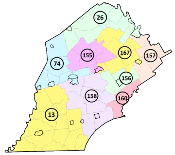 Chester County PA House Map