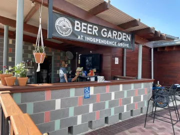 Beer garden at Independence Grove