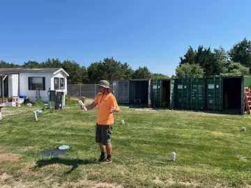 Tours of the Massachusetts Advanced Septic System Test Center, guided by Brian Horsely