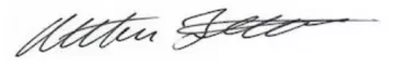 Arthur Feinstein signature