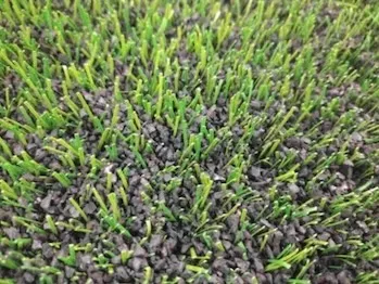 Closeup of plastic lawn