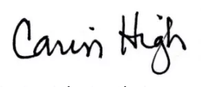 Carin High signature