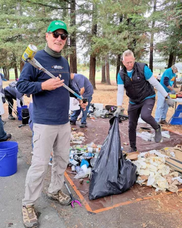 Nick C. at RCD cleanup event