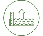 Sea level rise icon