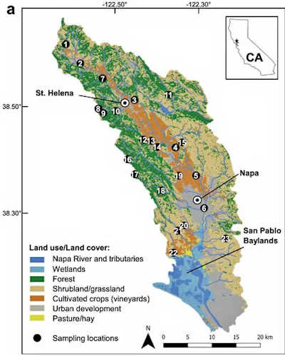 map of napa