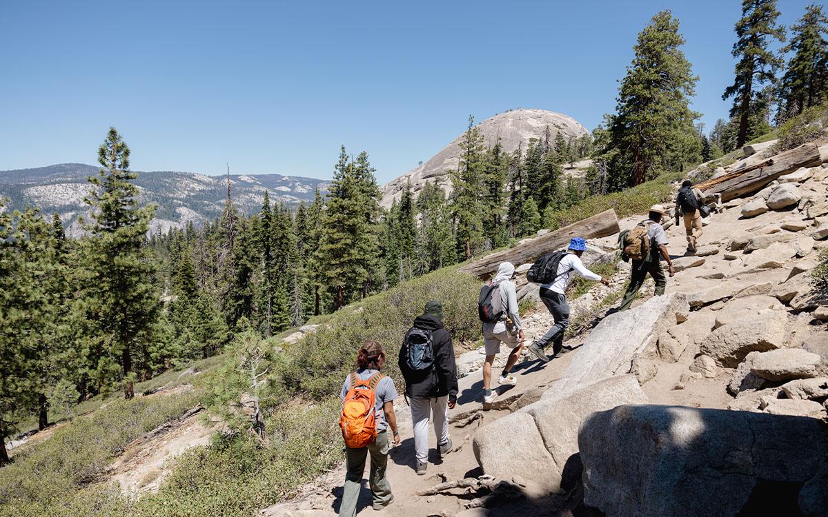 Detroit youth enjoy an ICO (Inspiring Connections Outdoors) trip to Yosemite National Park.