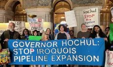 Iroquois Pipeline Rally in Albany, NY