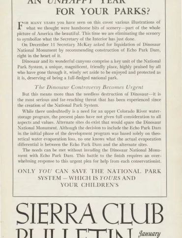 Sierra Club Bulletin January 1954