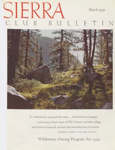 Sierra Club Bulletin March 1959
