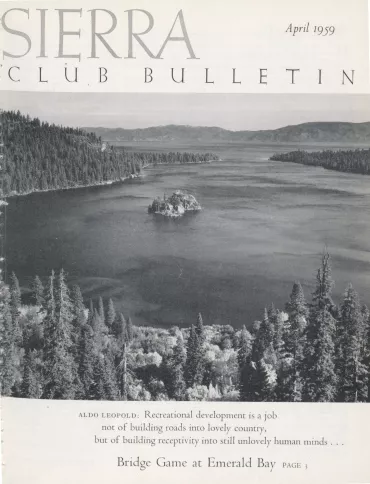 Sierra Club Bulletin April 1959