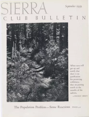 Sierra Club Bulletin September 1959