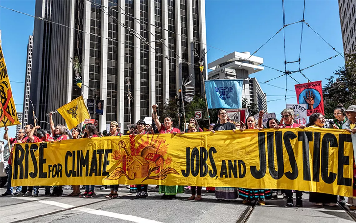 Rise for Climate rally