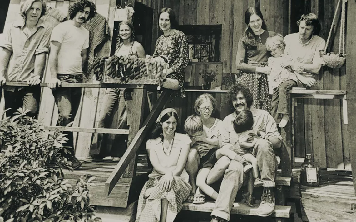 The Toe River Crafts store in Celo on opening day in 1974