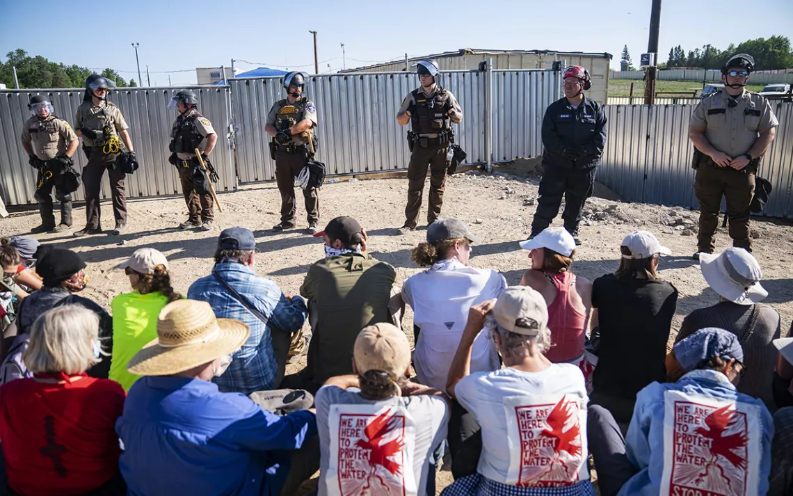 Water Protectors Intensify Campaign to Shut Down Line 3 Oil