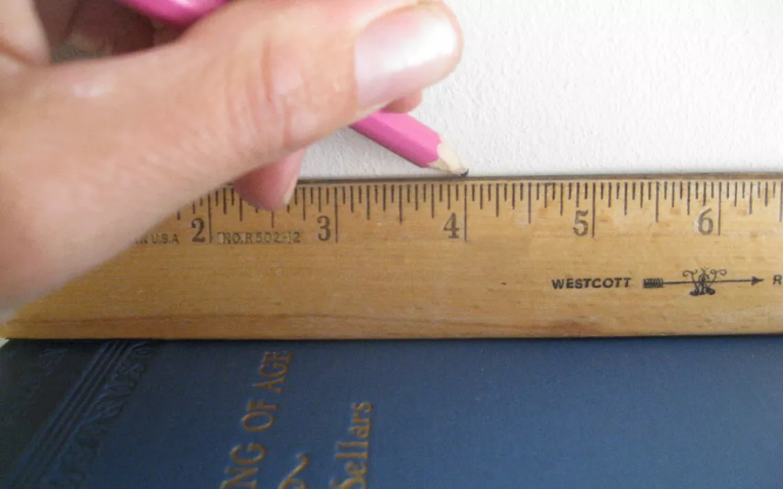 6.22 inches clearance on a ruler