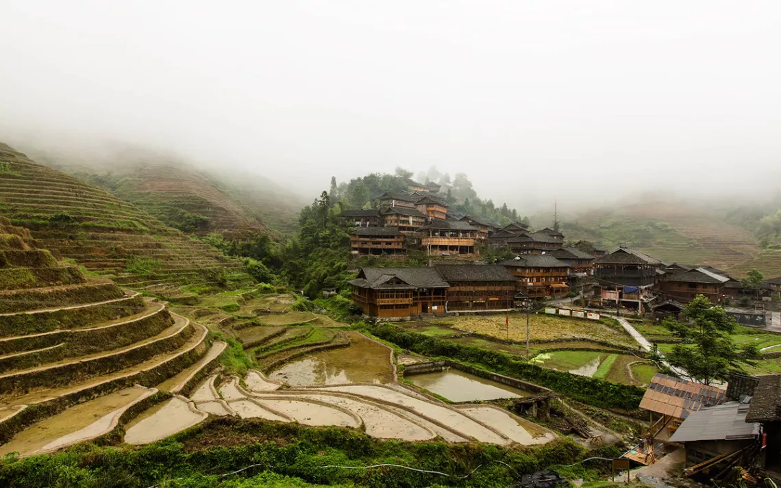 The highland community of Tantou near Guilin, China. 