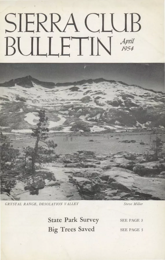 Sierra Club Bulletin April 1954