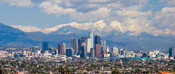 On a clear day, L.A.'s mountain backdrop gets as much attention as the region's famous beaches.